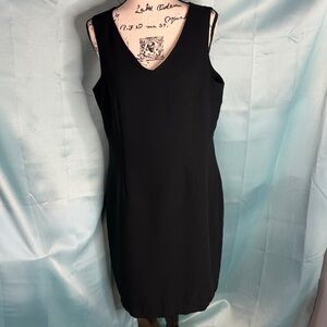 Uniform John Paul Richard Black Dress- Sleeveless and Below Knee XL